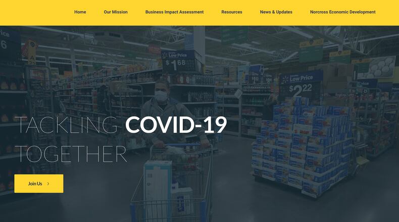 The Norcross Department of Economic Development has created Coronavirus Recovery webpages to share available resources, new information and the city’s plans for the future. (Courtesy Norcross Economic Development)c
