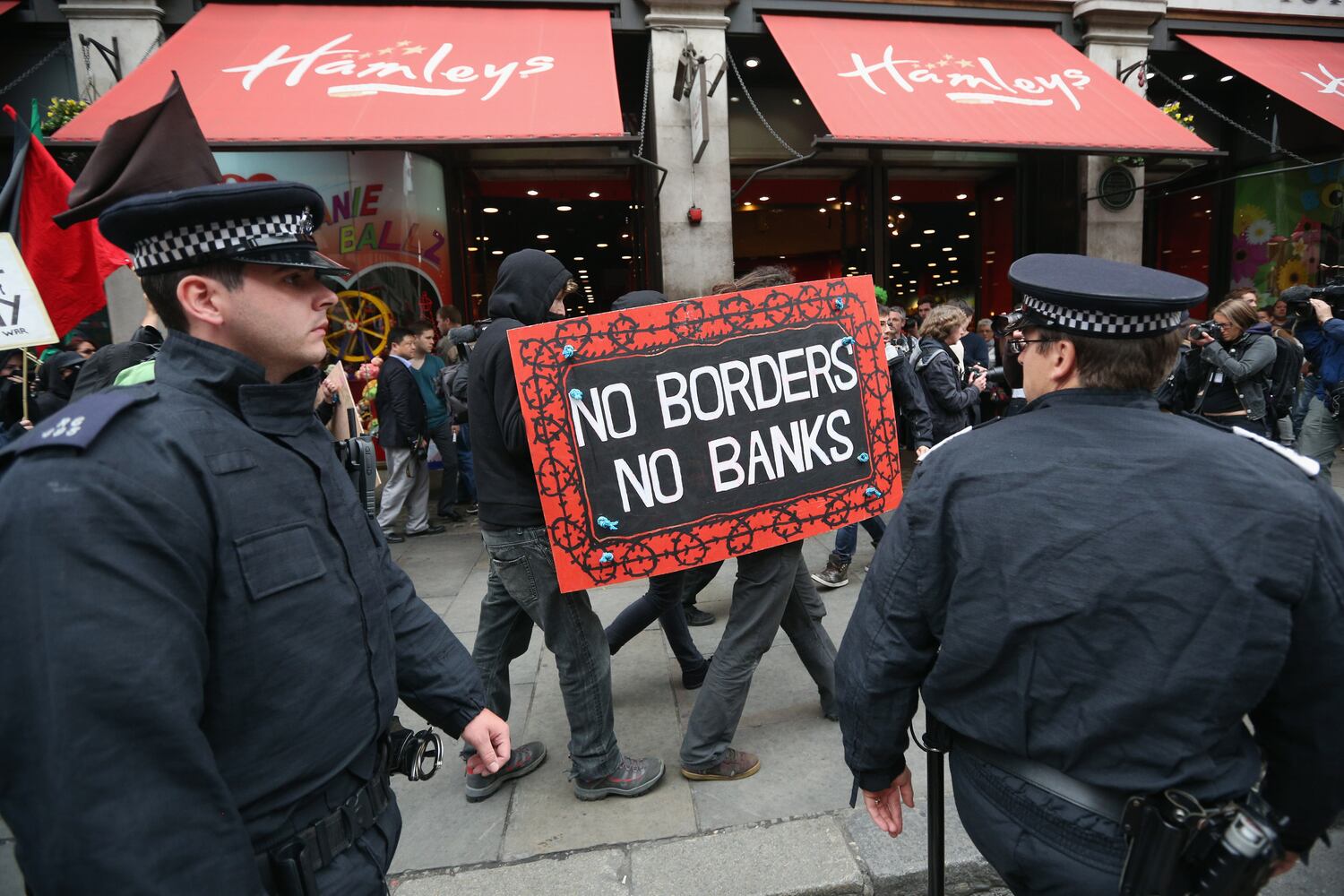 Protesters at the G8 Summit