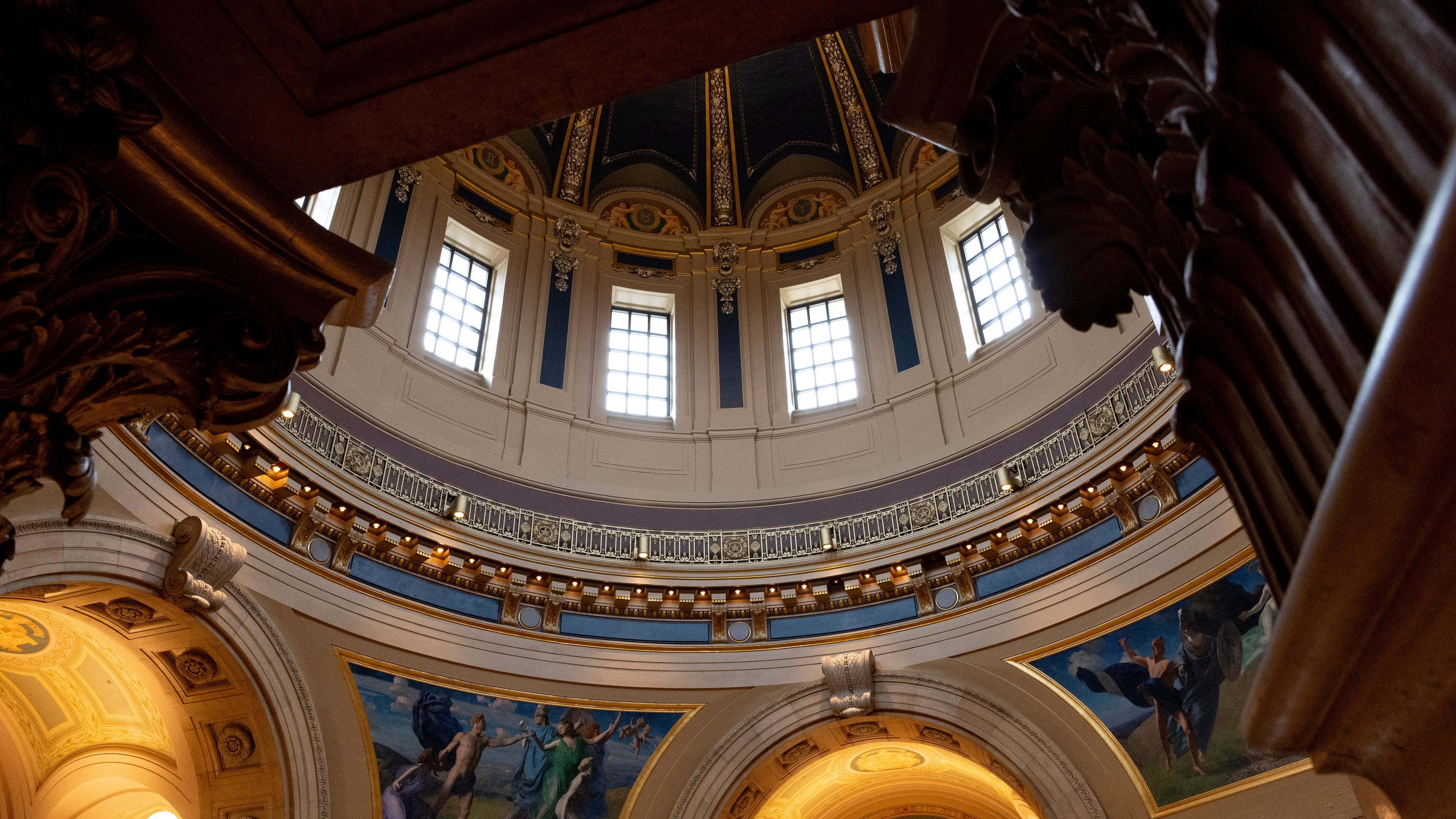 FILE - The interior of the Minnesota State Capitol is seen Monday, May 19, 2025, in St. Paul, Minn. (AP Photo/Ellen Schmidt, File)