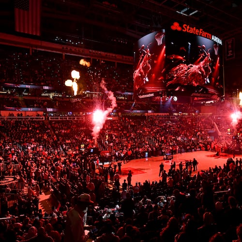 The Hawks host the Lakers on Saturday and will be without several veterans, requiring the many young players on the roster to step up. (Hyosub Shin/AJC)