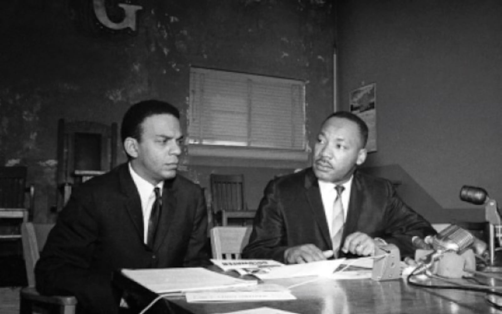 Andrew Young and Martin Luther King Jr. at Prince Hall Masonic Lodge