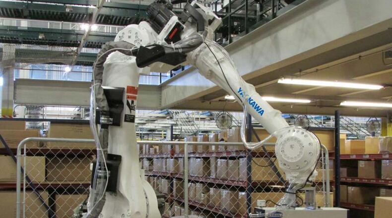 This Neocortex robot made by Yaskawa America Inc.'s Motoman Robotics Division is "an interactive 3D learning platform that uses sensor input to learn and react in real-time," according to the company.