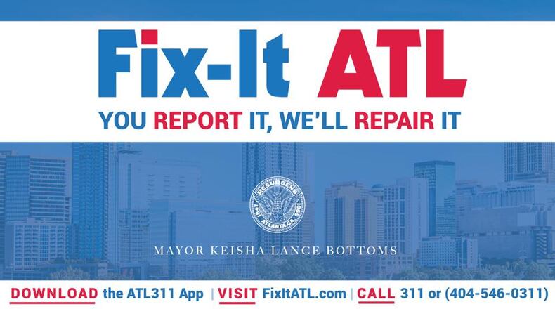 City officials say Fix-It ATL, a focused operational program, accelerates the repair of potholes