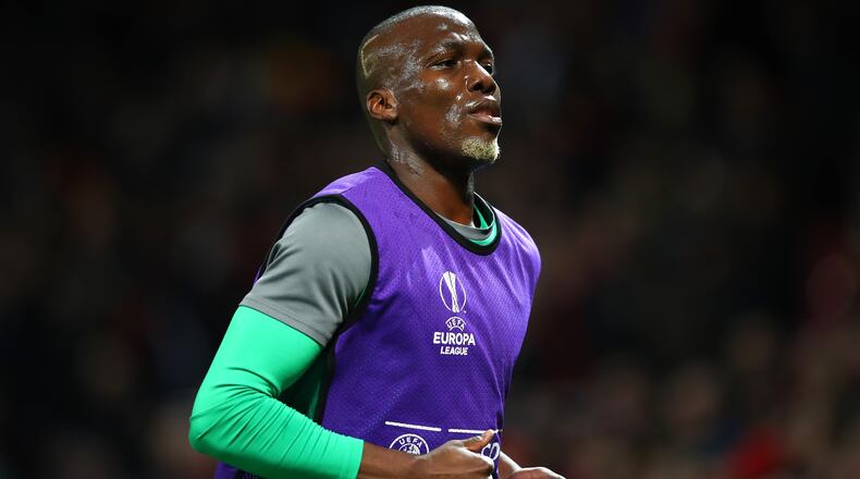 Florentin Pogba of Saint-Etienne looks on during the UEFA Europa League Round of 32 first leg match between Manchester United and AS Saint-Etienne at Old Trafford on February 16, 2017 in Manchester, United Kingdom.  (Photo by Clive Brunskill/Getty Images)