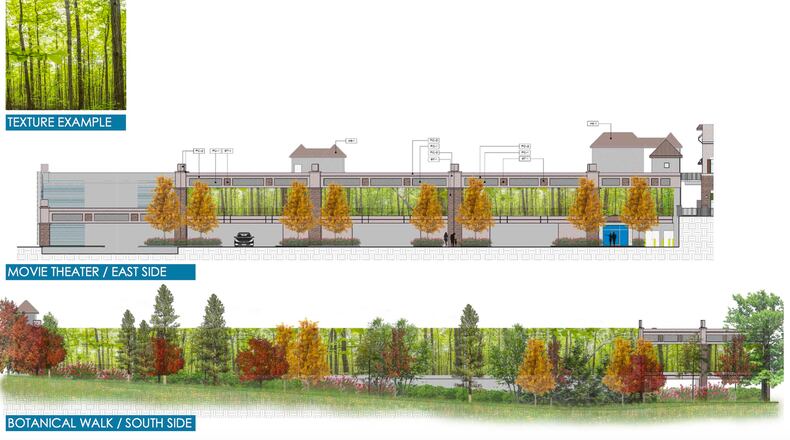 Peachtree Corners approves option No. 2 as the screening material for the new Town Center parking deck. City of Peachtree Corners