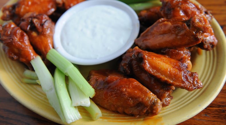 Buffalo chicken wings are on the ‘Welcome Back’ menu at the renovated Manuel’s Tavern. (BECKY STEIN PHOTOGRAPHY)