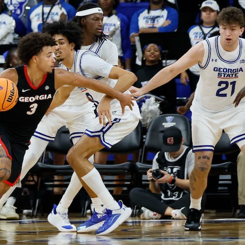 Georgia Bulldogs wants to use its depth to play a higher-tempo offense this season. The Bulldogs' season begins on Nov. 3 when they host Bellarmine. (Miguel Martinez/AJC)