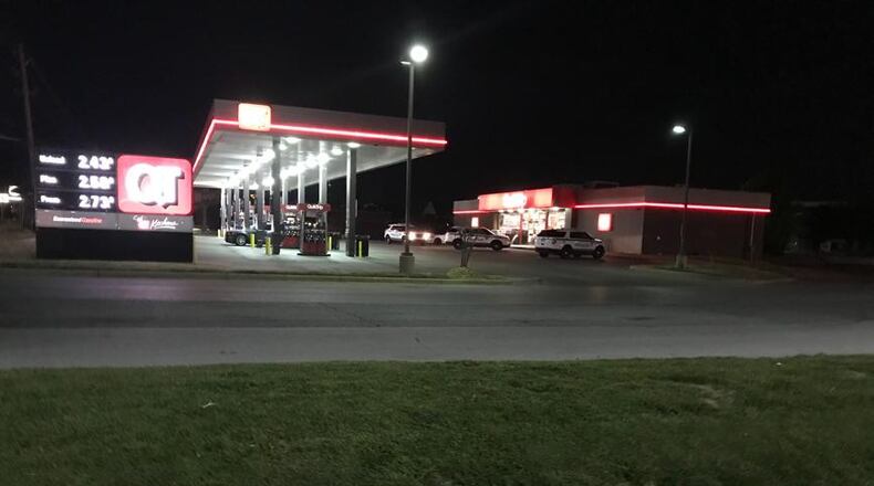 A man got into the SUV while the women were distracted and drove off, police said.