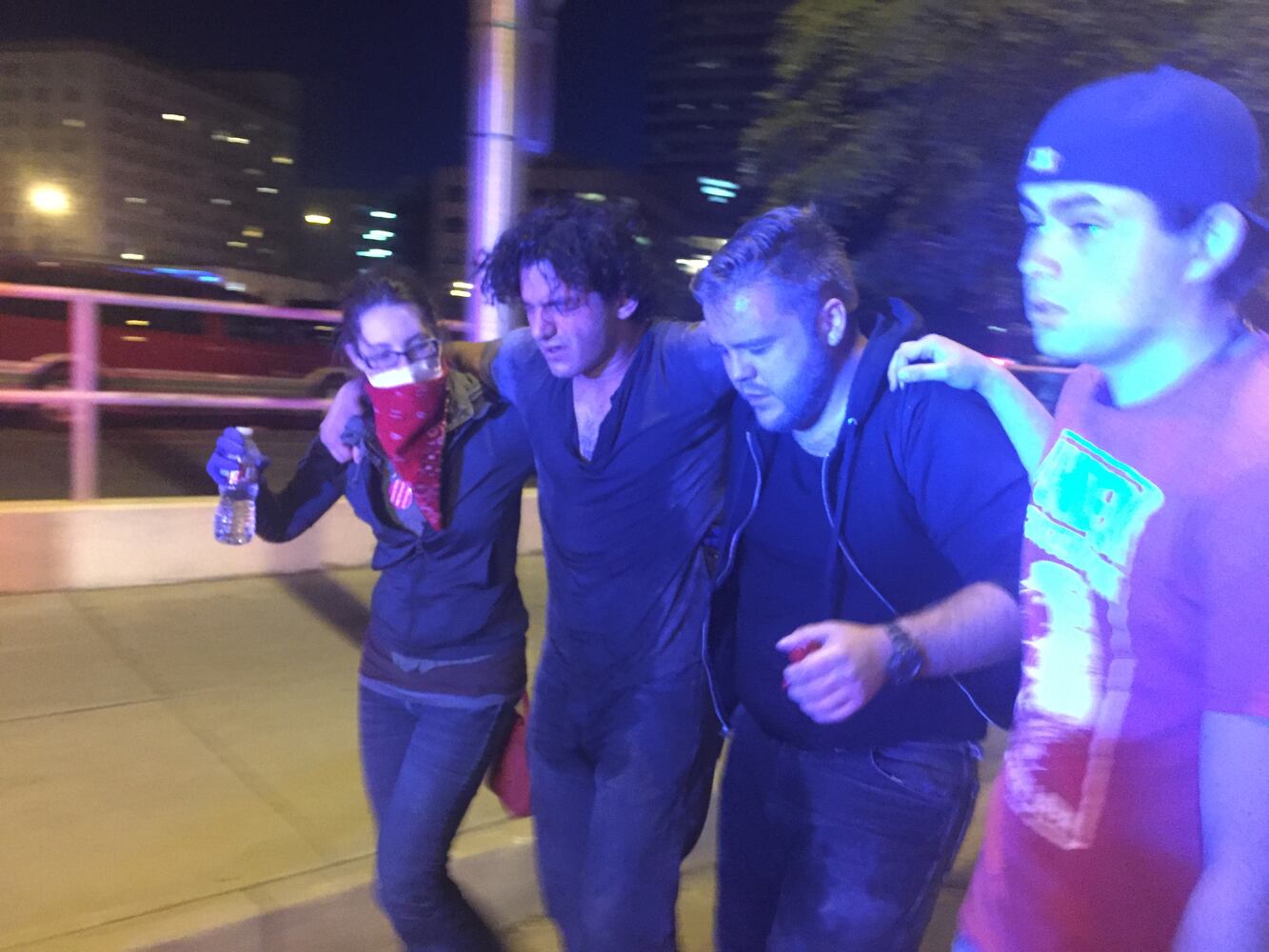 Protests turn violent outside Trump rally