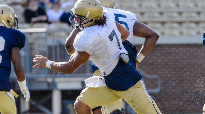 Georgia Tech B-back Patrick Skov left behind a favorite restaurant chain when he transferred from Stanford. (GT Athletics/DANNY KARNIK)