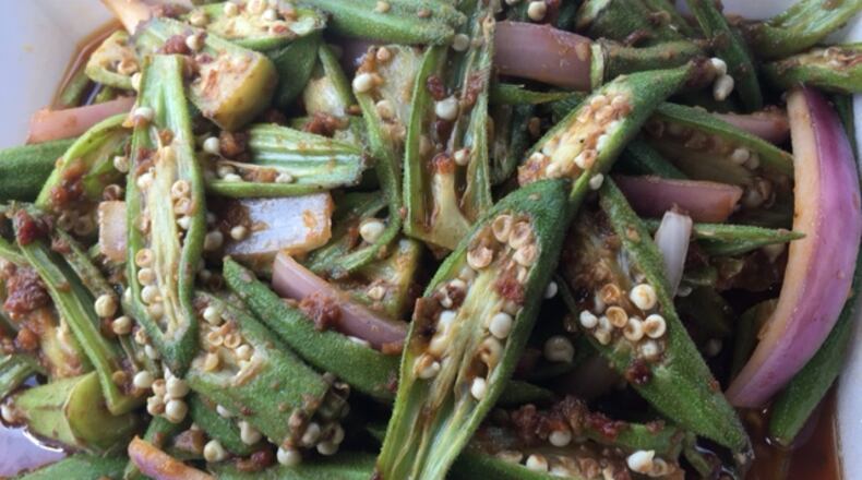 Sambal okra from Mamak.
