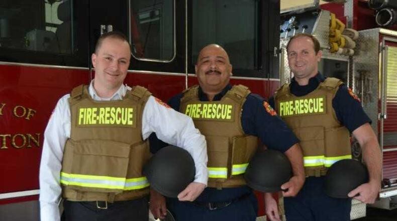 Firehouse Subs gave Milton a $19,000 grant. The city will use it to purchase bullet resistant vests and helmets for its firefighters.