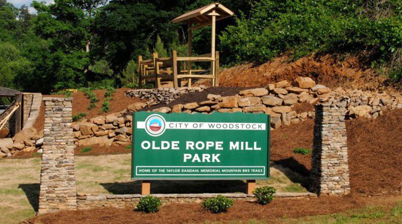 Closed more than a month ago due to flooding, Olde Rope Mill Park in Woodstock reopened to the public on Thursday. CITY OF WOODSTOCK