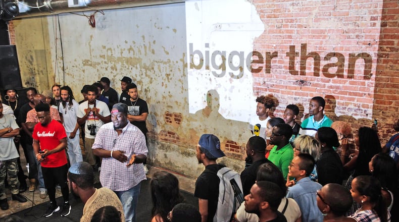 100 Off the Top is Soul Food Cypher’s monthly freestyle rap event held the fourth Sunday of every month. During the COVID-19 pandemic, the cypher is being held online at Instagram and Facebook. Contributed by Alexander Acosta