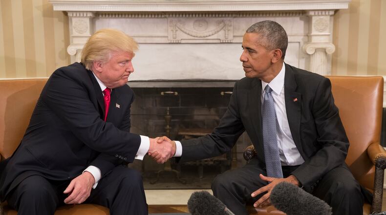 One of these men only increased the national debt. The other one is looking no better so far. Bipartisanship, contemporary American-style. (Stephen Crowley / The New York Times)