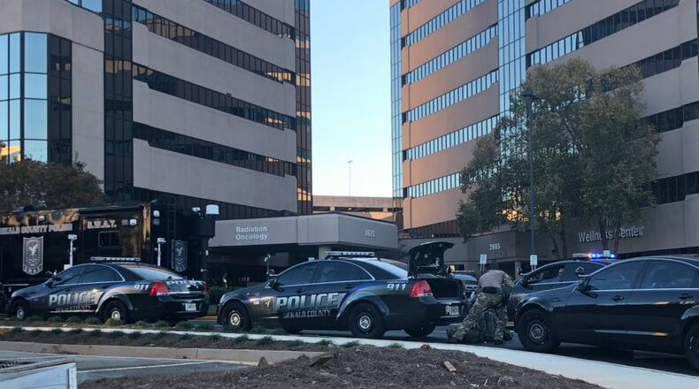 Emory Decatur Hospital, formerly known as DeKalb Medical Center, was on lockdown for three hours Saturday while police negotiated with a patient who barricaded himself in a contractor's truck.