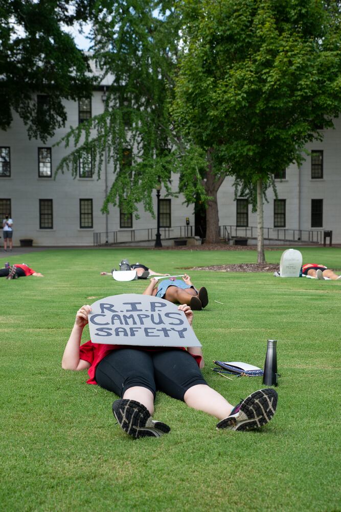 United Campus Workers of Georgia Host Die-in on UGA's North Campus
