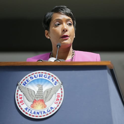 Then-Atlanta Mayor Keisha Lance Bottoms in 2018. (Bob Andres/AJC)