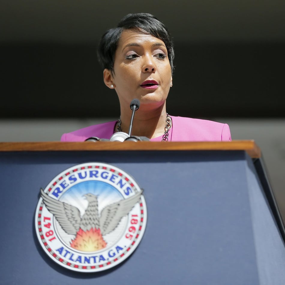 Then-Atlanta Mayor Keisha Lance Bottoms in 2018. (Bob Andres/AJC)