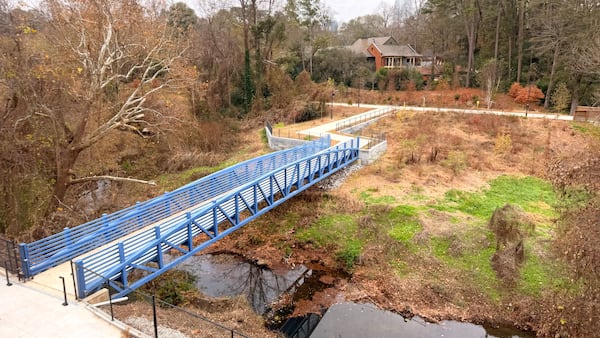 Lewis Barbecue is connected to the Northeast Atlanta Beltline Trail by a newly opened pedestrian bridge. (Courtesy of Lewis Barbecue)