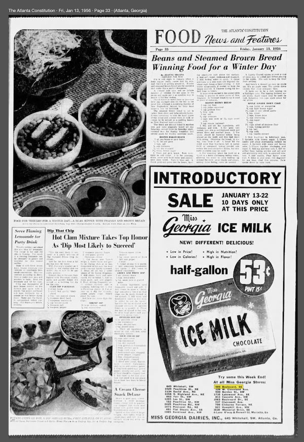 One home on this year’s Grant Park Candlelight Tour of Homes, 585 Boulevard SE, is the former site of Miss Georgia Diaries. This advertisement from 1956 lists the home’s address. (AJC File)