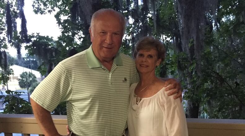Former Georgia coach Jim Donnan (L) was married to his wife Mary for 60 years. Mrs. Donnan died on June 8, 2021, after a long battle with cancer. (Photo from Donnan Family)