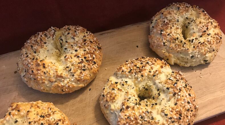 It doesn’t take too much time or too many ingredients to make Double Everything Bagels at home with this recipe. LIGAYA FIGUERAS / LFIGUERAS@AJC.COM