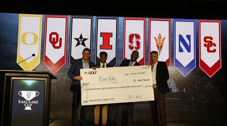 The East Lake Cup announced Tuesday a $498,750 donation to The East Lake Foundation.