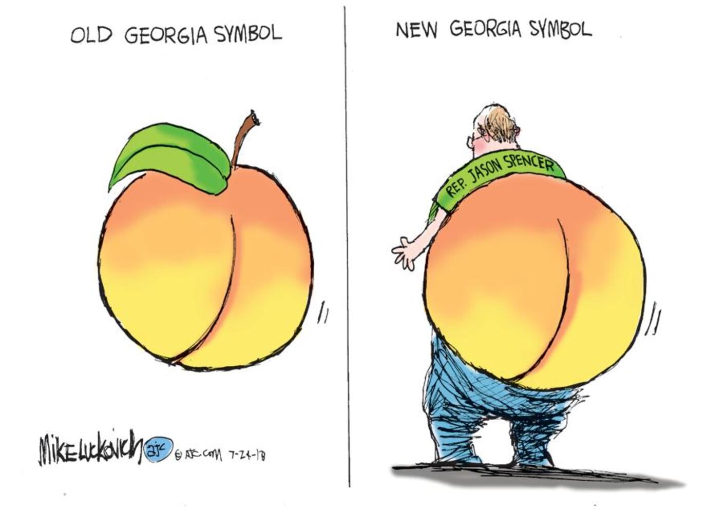 Mike Luckovich Round File  July 27