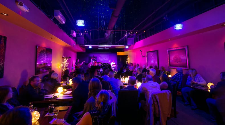 A view of The Velvet Note in Alpharetta, as jazz singer and pianist, Freddy Cole performs on Saturday, March 3, 2018.PHOTO / JASON GETZ