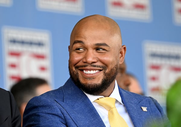 Andruw Jones, Hall of Fame chicken enjoyer. (Hyosub Shin/AJC)