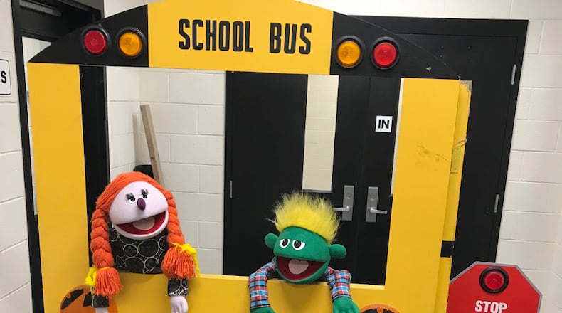 A school bus driver who is also a puppeteer is creating a safety puppet show for Fayette County students. Courtesy Fayette County Public Schools