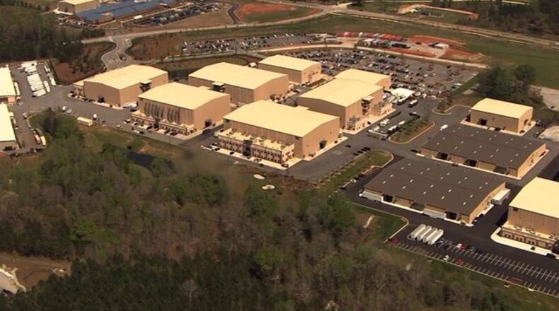 A construction worker from Roswell fell and died while working at Pinewood Atlanta Studios in Fayetteville on Tuesday. (Credit: Channel 2 Action News)