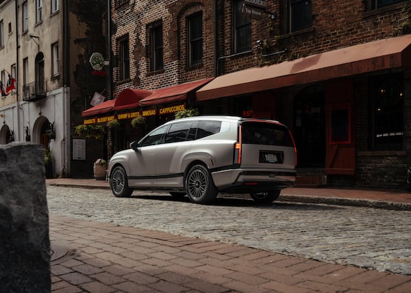 The Hyundai IONIQ 9 was recently spotted on Savannah's River Street during a preview event for automotive journalists. (Courtesy of Hyundai Motor Group)