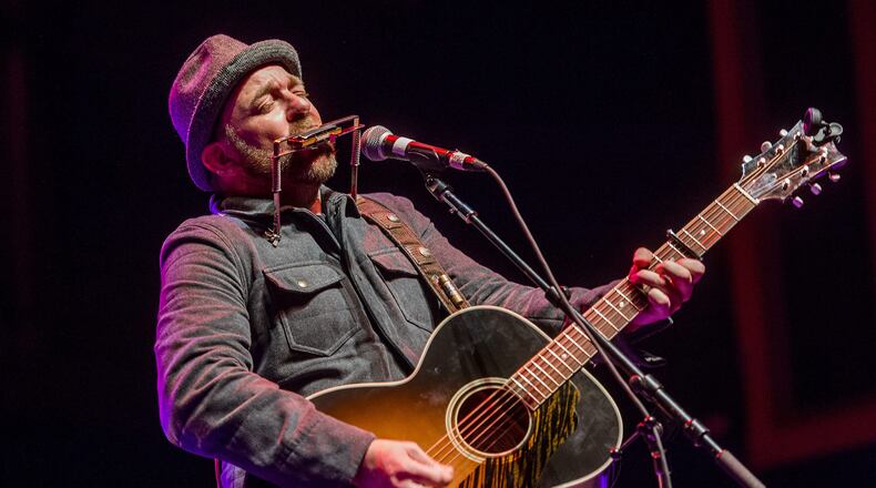 January 9, 2016 Atlanta - Kristian Bush performs on stage during a tribute to the late Alex Cooley at the Tabernacle in Atlanta on Saturday, January 9, 2016. The Indigo Girls, Kristian Bush, Blackberry Smoke and Drivin' N Cryin' all performed during the evening. JONATHAN PHILLIPS / SPECIAL