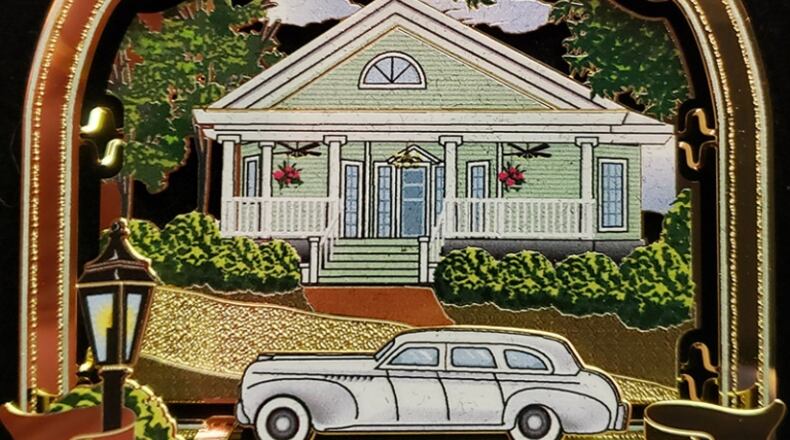 The 2019 Fayetteville ornament depicts the Southern Oaks house, built around 1913 for the city’s mayor. Courtesy Main Street Fayetteville