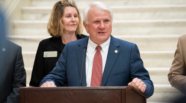 “I’m encouraged that we’re looking at the facts that surround (Medicaid) expansion,” Georgia House Speaker Jon Burns, a Republican from Newington, said during a press conference last week. A new Atlanta Journal-Constitution poll found that 69% of registered voters support a full expansion of the state-federal program that funds health care coverage for low-income and disabled Georgians. (Olivia Bowdoin for the Atlanta Journal-Constitution).