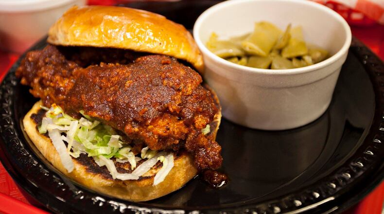 Atlanta Hot Sandwich from Feed Fried Chicken and Such