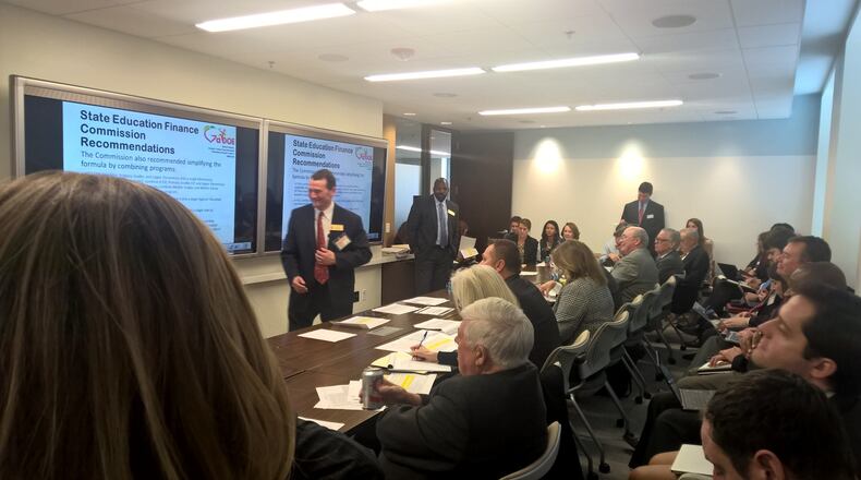 Gov. Nathan Deal’s education reform funding committee meets in early spring. TY TAGAMI / AJC