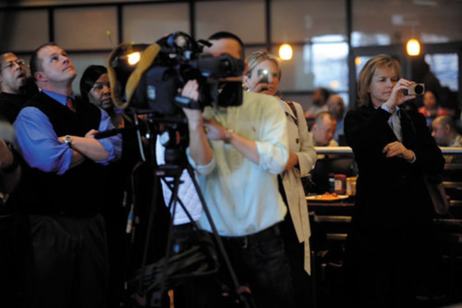 Recruits celebrate at Fox Sports Grill