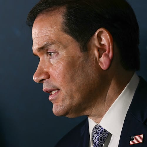 Secretary of State Marco Rubio speaks during a press conference on the sidelines of the Association of Southeast Asian Nations (ASEAN) Foreign Ministers' Meeting in Pasay, Metro Manila, Philippines Wednesday, July 22, 2026. (Brendan Smialowski/Pool Photo via AP)