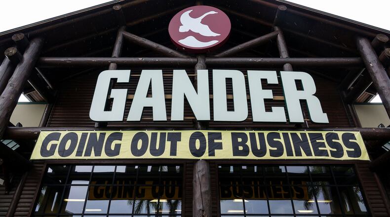 A going out of business sale continues at the Gander Mountain store off of Northlake Boulevard in Palm Beach Gardens on June 2, 2017.