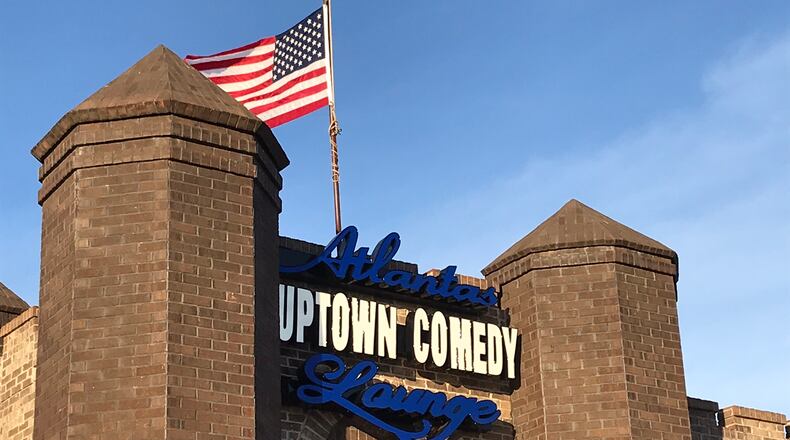 The new Uptown Comedy Corner in Hapeville which features turrets. CREDIT: Rodney Ho/rho@ajc.com