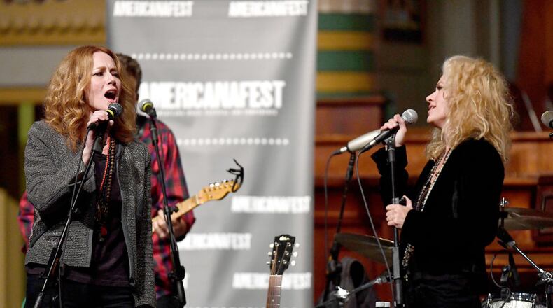 Allison Moorer and her sister Shelby Lynne at the 18th Annual Americana Music Festival & Conference in Nashville on September 14, 2017. (Photo by Jason Davis/Getty Images for Americana Music)