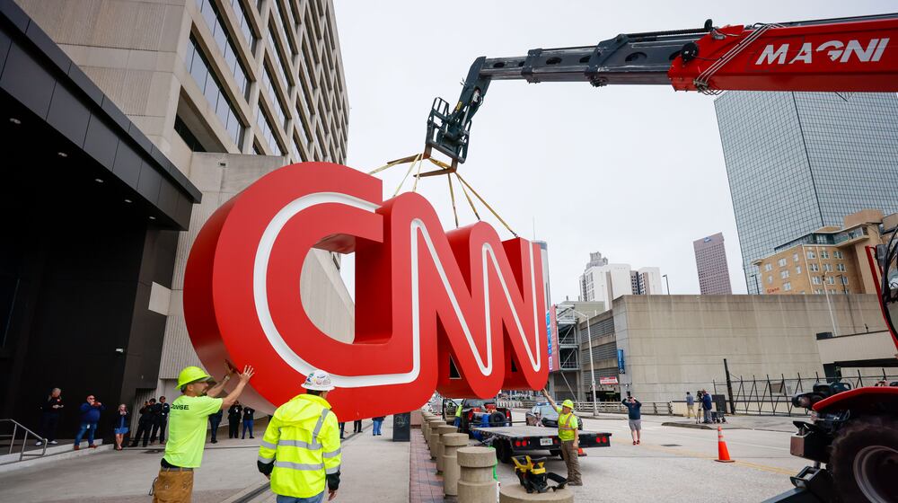 After vacating its longtime headquarters building, CNN relocated its iconic sign from Downtown to Midtown earlier this year. CNN is one of several media properties owned by Warner Bros. Discovery.