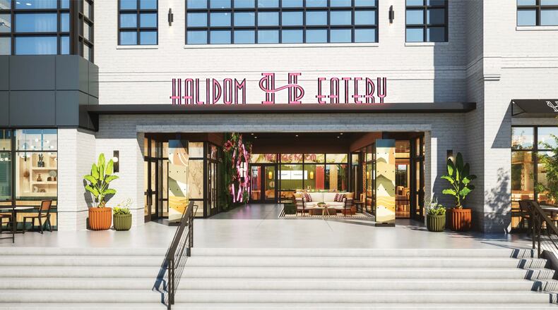 A rendering of the Halidom Eatery food hall in Atlanta. / Courtesy of Halidom