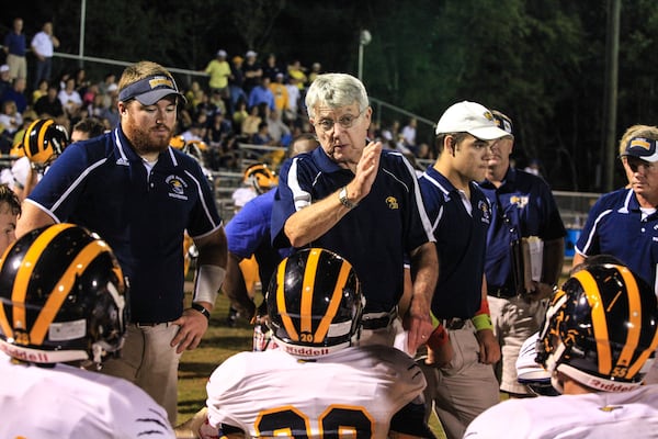Former Georgia defensive coordinator and Georgia Tech defensive assistant coach Richard Bell came out of retirement to be defensive coordinator at Prince Avenue Christian School in Bogart at the age of 72. (Courtesy of Prince Avenue Christian School)