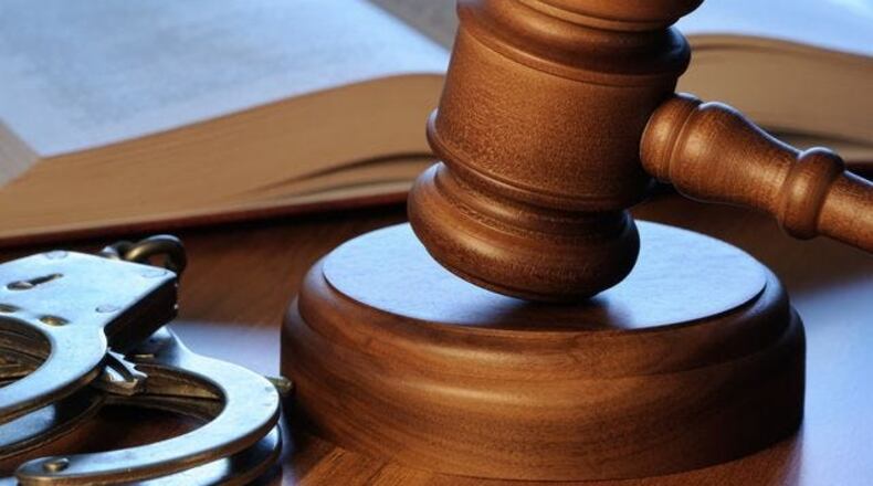Gavel and handcuffs