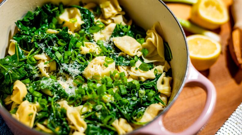 One-Pot Tortellini with Greens. CONTRIBUTED BY HENRI HOLLIS