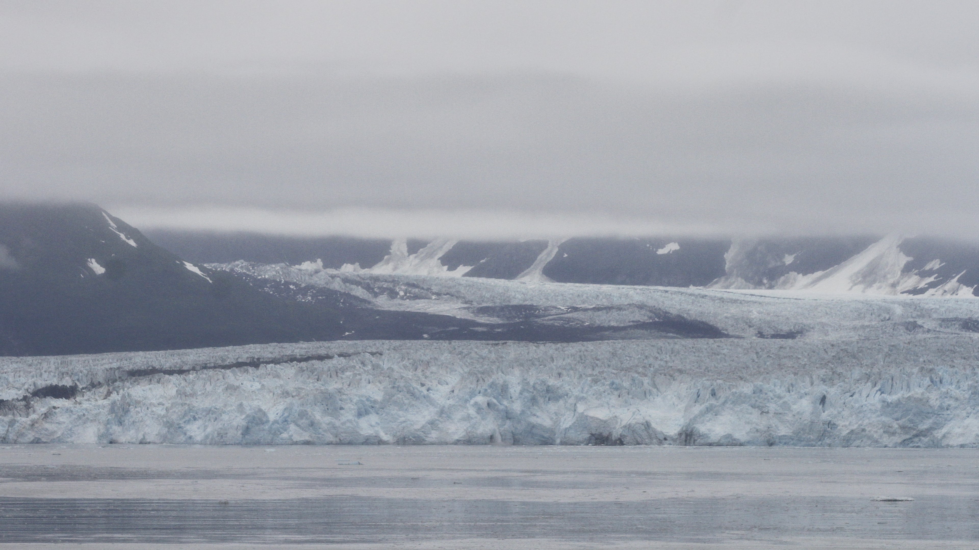 Hubbard Glacier, located near Yakutat, Alaska, is seen on Aug. 1, 2024. (AP Photo/Mark Thiessen)